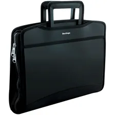 Папка-портфель Berlingo Silk Touch, 8 отделений, А4, черный