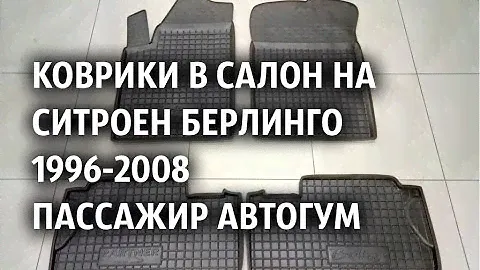 Коврики в салон на Ситроен Берлинго 1996-2008 пассажир Автогум