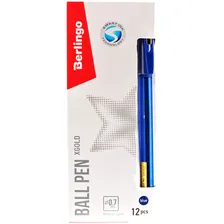 Ручка шариковая синяя 0,7мм xGold игольч.стерж. BERLINGO CBp_07500