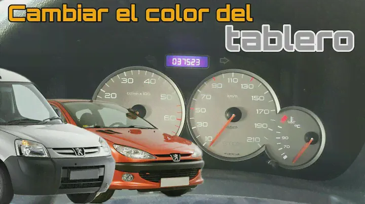 Como cambiar color de tablero - [ Iluminacion LED ] - Partner - Berlingo - 206