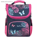 Ранец школьный с эргономичной спинкой Berlingo Standard Butterflies, 38х29х16 см