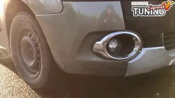 Хром окантовка противотуманных фар Ситроен Берлинго 2 / Хром на противотуманки Citroen Berlingo 2